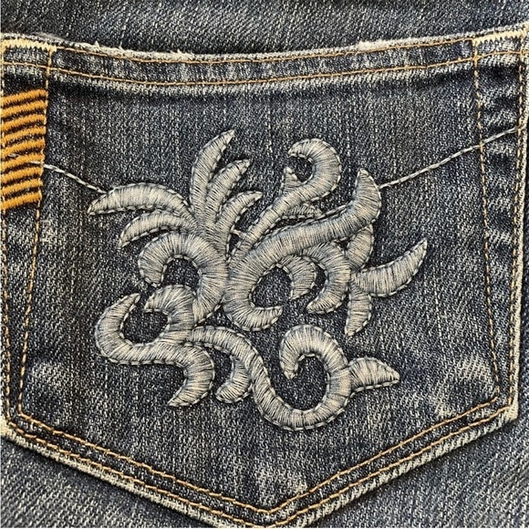 Paige Hollywood Hills Mid Rise Bootcut Stretch Denim Jeans 27 - Picture 6 of 12